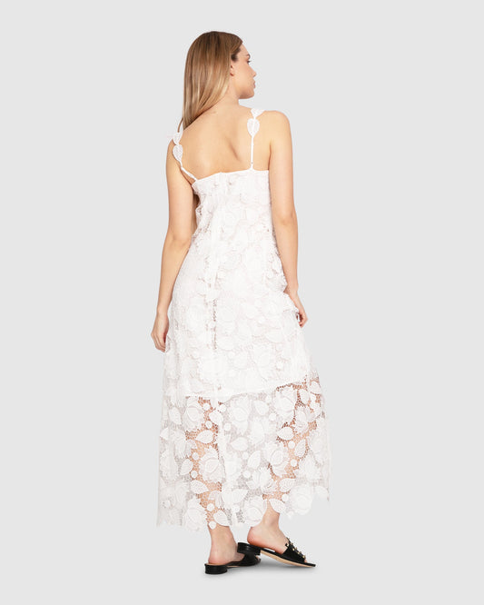 Songbird Lace Maxi Dress - White