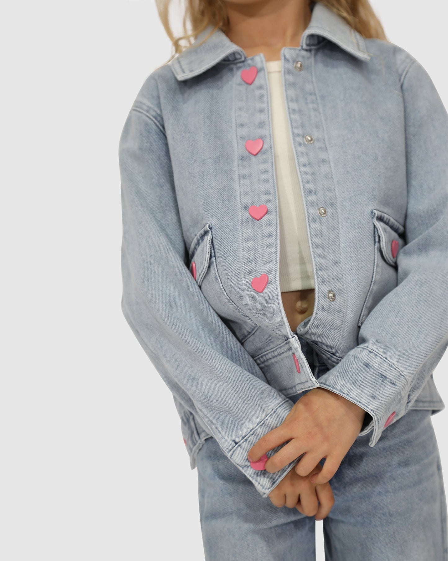 Sweet Like Me Denim Jacket - Stonewash