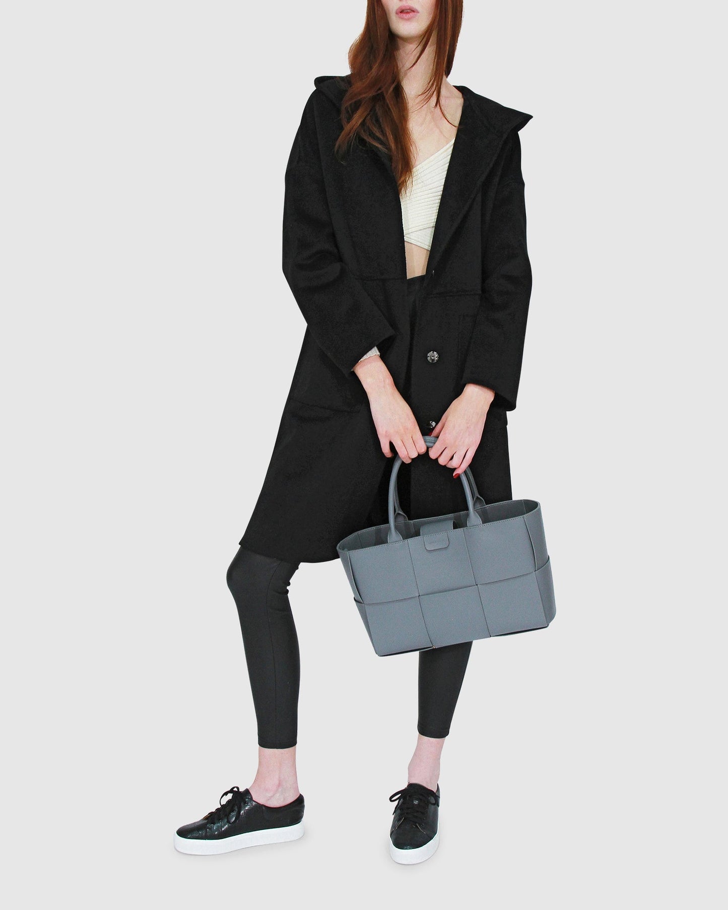 Sunday Morning Hooded Coat - Black