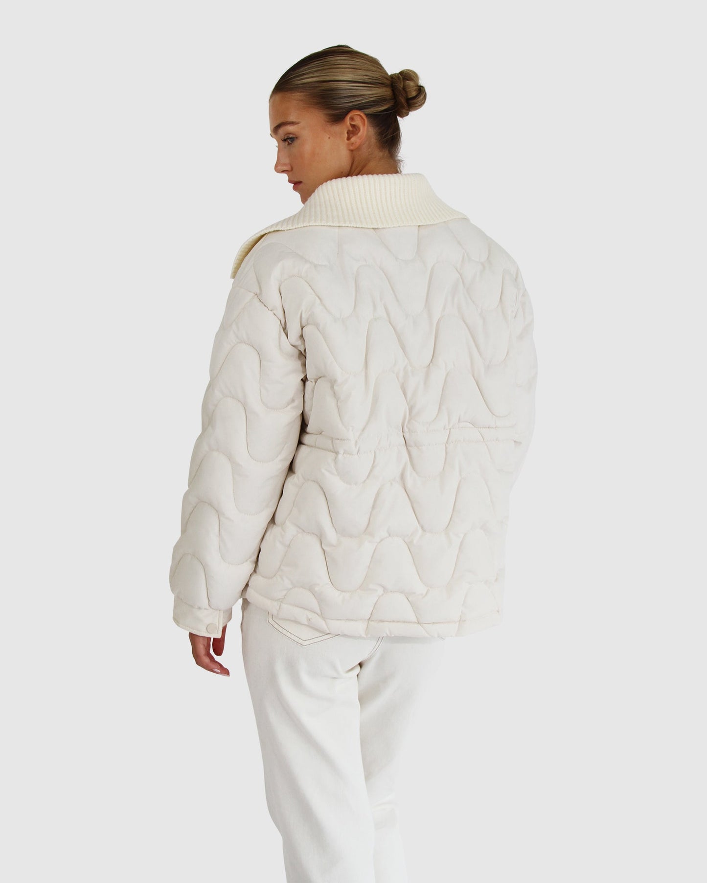 See You Again Quilted Jacket - Cream