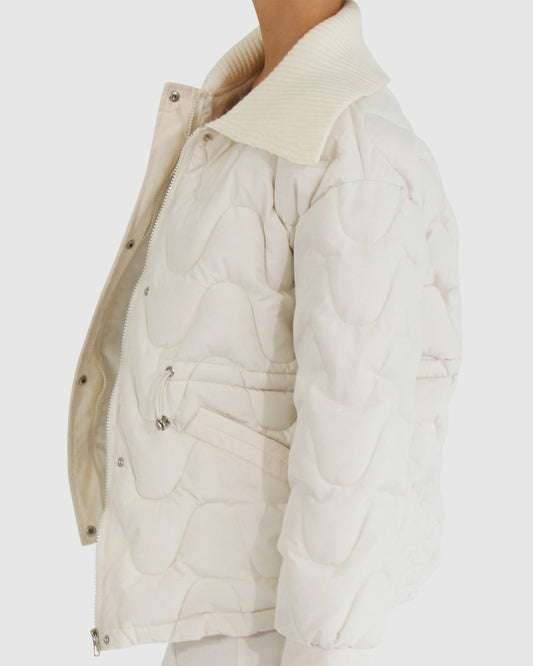 See You Again Quilted Jacket - Cream