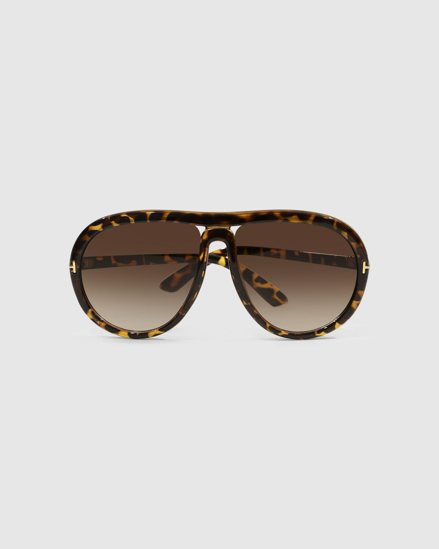 Undercurrent Oversized Aviator Sunglasses - Mosaic Tort