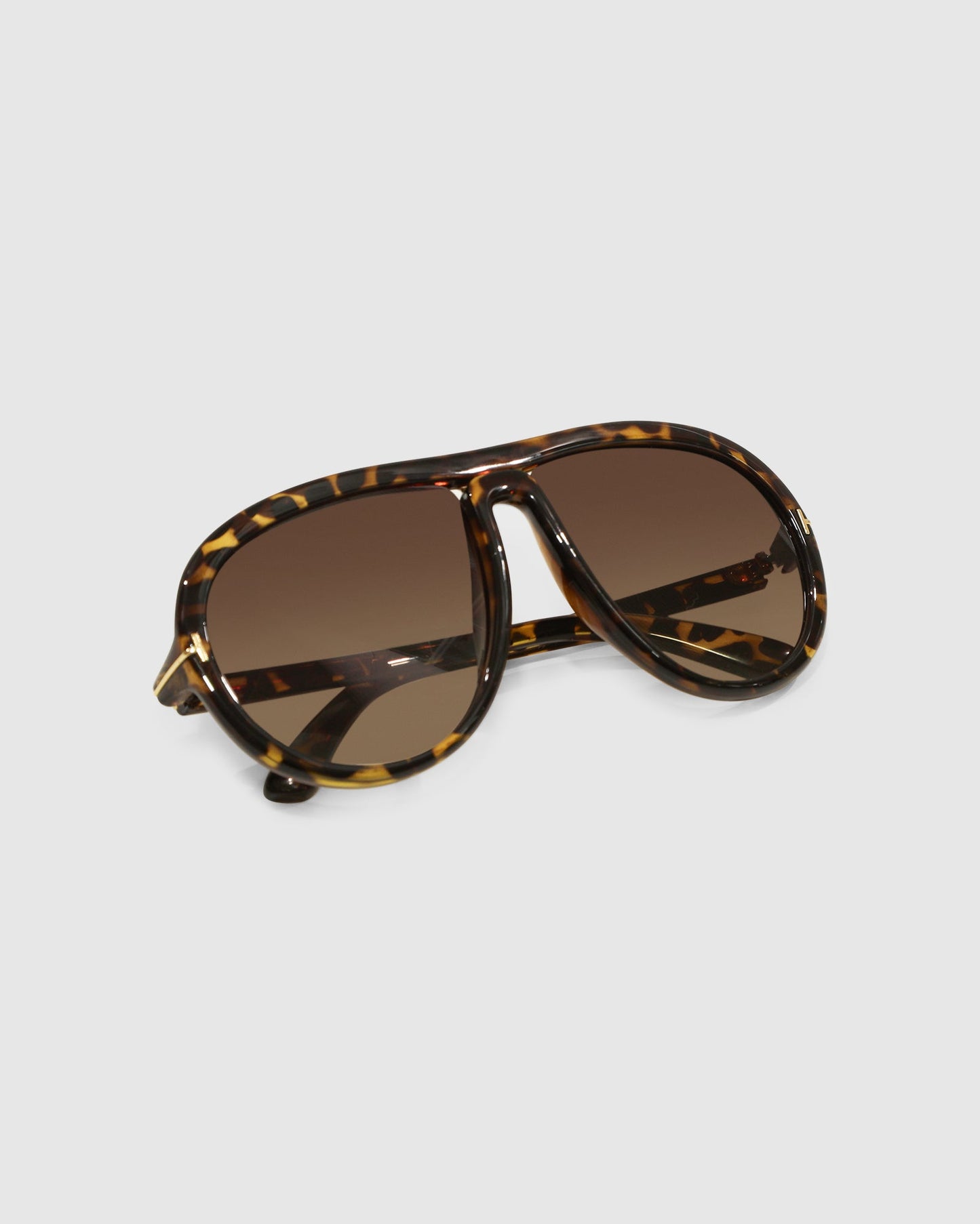 Undercurrent Oversized Aviator Sunglasses - Mosaic Tort