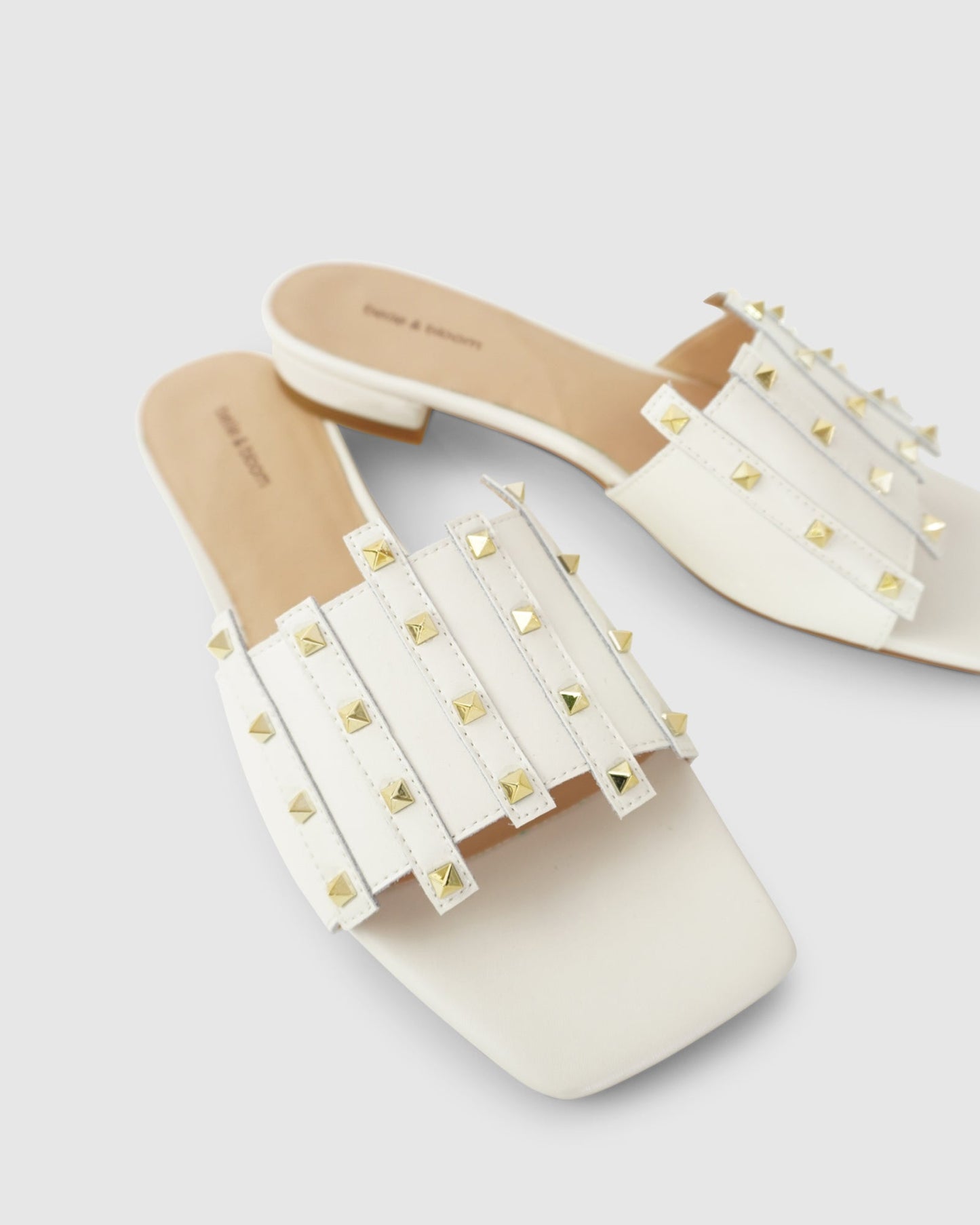 Until We Meet Stud Slide - Cream