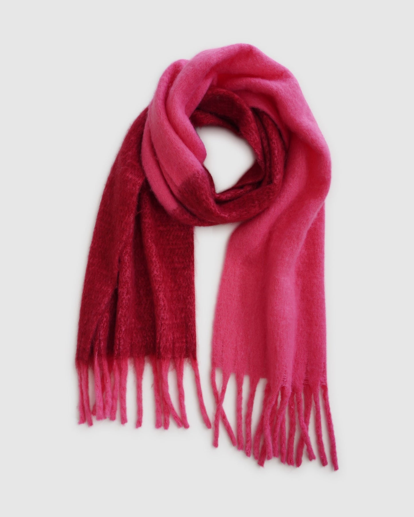 Wasted Love Two-toned Scarf - pink/red