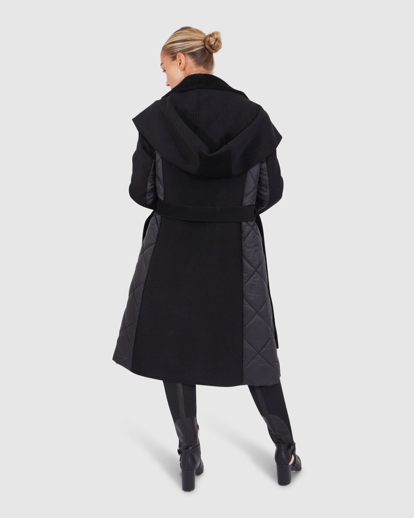 Walk Me Home Convertible Coat - Black