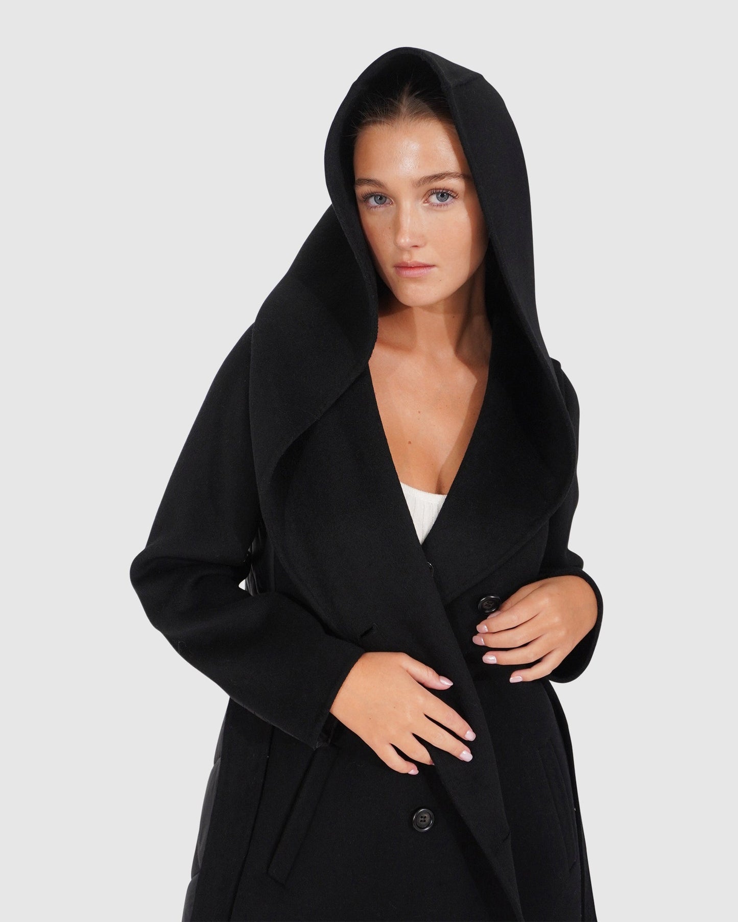 Walk Me Home Convertible Coat - Black