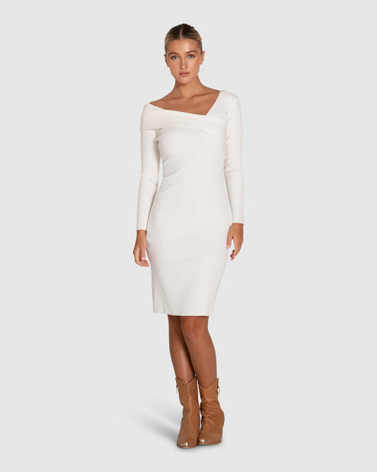 The Way You Move Knit Dress - Cream