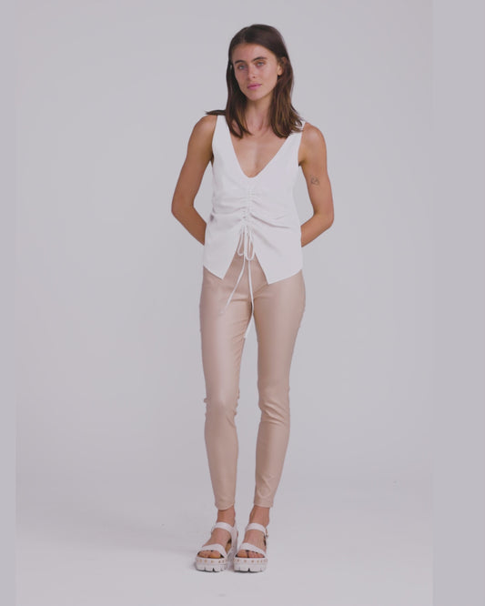 City Slicker Coated Legging - Sand